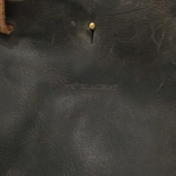 Blackkat Black and Tan Leather Tote Bag - Picture 2 of 10